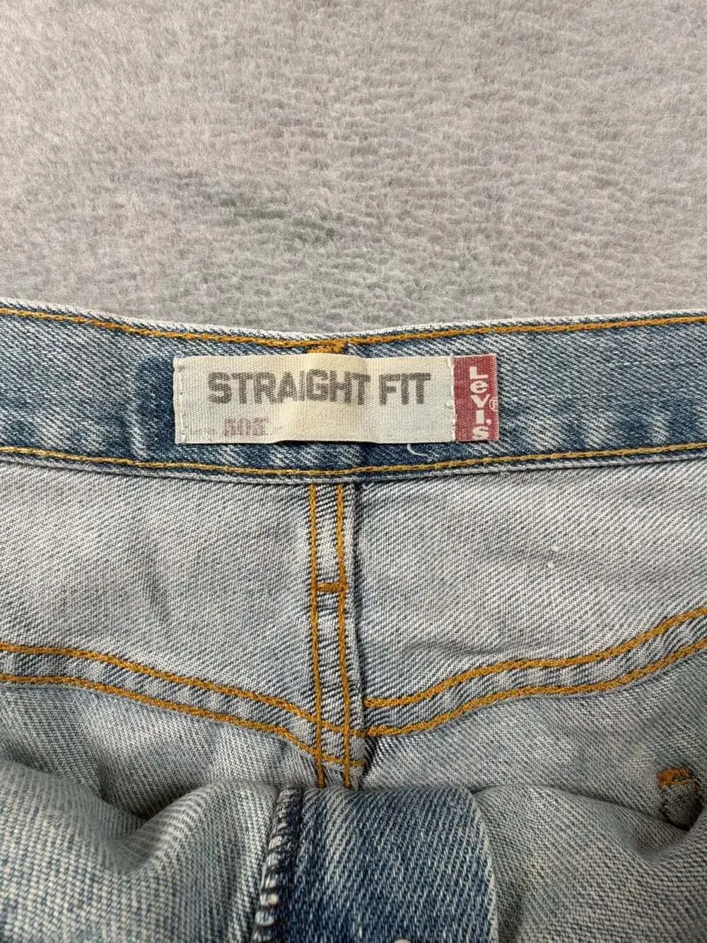 Levi's 505 Regular Fit Straight Leg Jeans Men's Light Wash 42x32